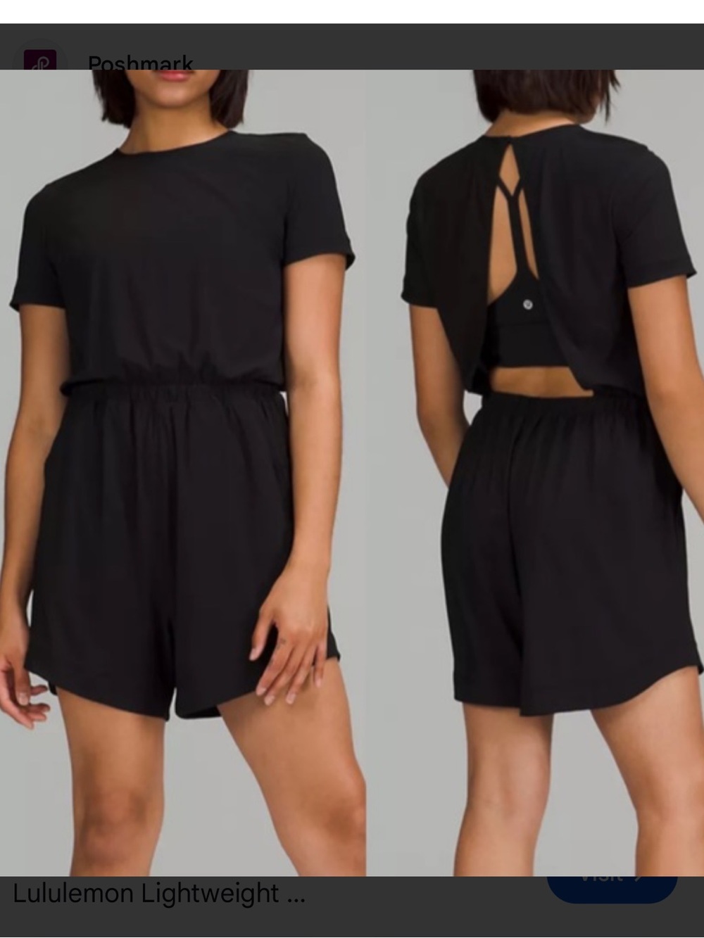 Lululemon Lightweight High-Neck Romper - Black 4
